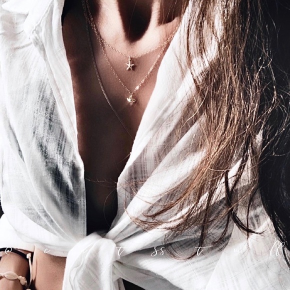 14k Gold Filled Starfish Necklace - Picture 5 of 6